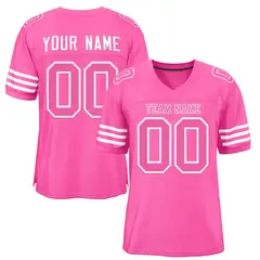 Pink White Classic Style Authentic Football Jersey