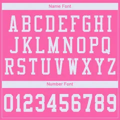 Pink White Classic Style Mesh Authentic Football Jersey 4
