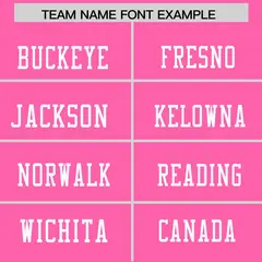 Pink White Color Block Authentic Football Jersey 3