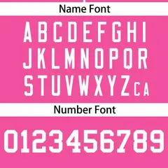 Pink White Color Block Two-Button Softball Jersey 4