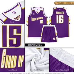 Pink White Double Side Sportswear Basketball Jersey 6