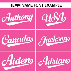 Pink White Flame Graffiti Authentic Baseball Jersey 3