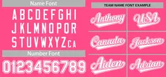 Pink White Full-Button Classic Baseball Jersey 3