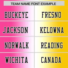 Pink White-Gold Gradient Fashion Authentic Football Jersey 3