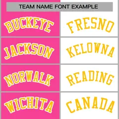 Pink White-Gold Two Tone Split Varsity Letterman Jacket 5