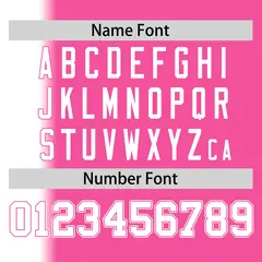 Pink White Gradient Pinstripe Baseball Jersey 4