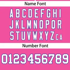 Pink White Gradient Ribbed Authentic Baseball Jersey 4