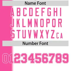 Pink White Gradient Stripe Two-Button Softball Jersey 4