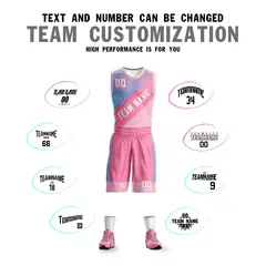 Pink White Graffiti Bar Pattern Sets Basketball Jersey 4