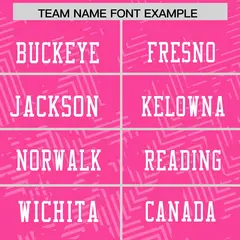 Pink White Graffiti Line Authentic Football Jersey 3