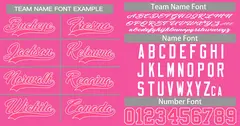 Pink White-Gray Classic Authentic Baseball Jersey 3