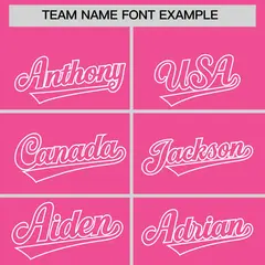Pink White Grid Blur Pattern Baseball Jersey 3