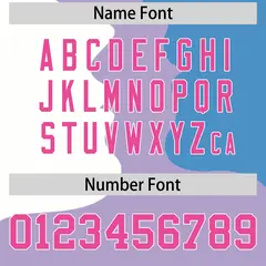 Pink White Light Blue Couple Silhouettes Valentine's Baseball Jersey 5