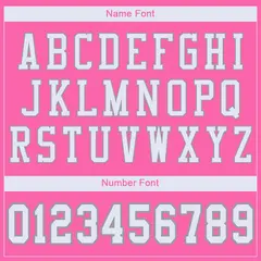Pink White-Light Gray Classic Mesh Authentic Football Jersey 3