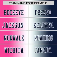 Pink White-Navy Gradient Fashion Authentic Football Jersey 3