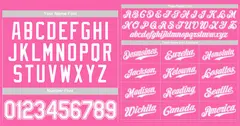 Pink White-Pink Classic Style Authentic Baseball Jersey 3