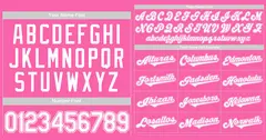 Pink White-Pink Classic Style Authentic Baseball Jersey 3