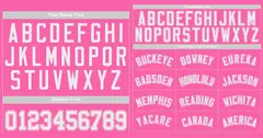 Pink White-Pink Classic Style Authentic Baseball Jersey 3