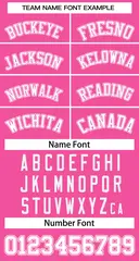 Pink White-Pink Sleeveless Striped Fashion Baseball Jersey 5