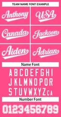 Pink White-Pink Sleeveless Striped Fashion Baseball Jersey 5