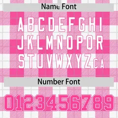 Pink White Plaid Varsity Letterman Baseball Jacket 4
