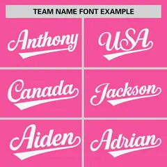 Pink White Raglan Sleeves Authentic Baseball Jersey 3