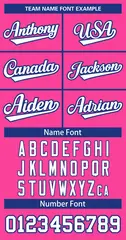 Pink White-Royal Classic Hockey Jersey 3
