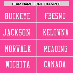 Pink White Shoulder Star Pattern Flag Football Jersey 3