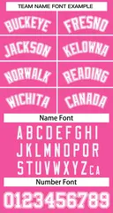 Pink White Stripe Sleeveless Baseball Jersey 5