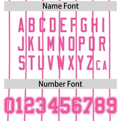 Pink White Striped Reversible Baseball Jersey 8