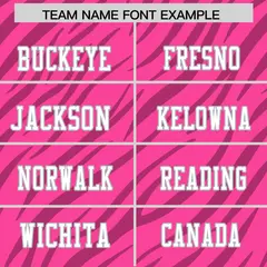 Pink White Tiger Stripe Graffiti Pattern Football Jersey 3
