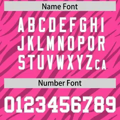 Pink White Tiger Stripe Graffiti Pattern Football Jersey 4