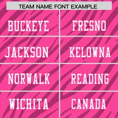 Pink White Tiger Stripe Graffiti Pattern Football Jersey 3