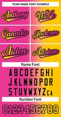 Pink Yellow-Black Gradient Fashion Basketball Jersey 3