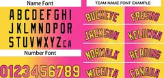 Pink Yellow Black-Yellow Gradient Bull Basketball Jersey 3