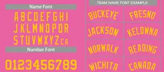 Pink Yellow Bull Classic Sets Basketball Jersey 4