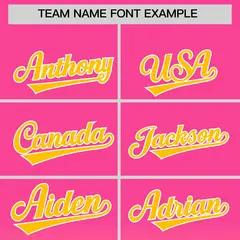 Pink Yellow Gradient Letterman Varsity Jacket Hoodie 5