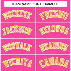 Pink Yellow-White Classic Varsity Full-Snap Letterman Jacket 5