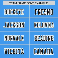 Powder Blue Black Gradient Side Pattern Football Jersey 3