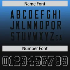 Powder Blue Black Gradient Side Pattern Football Jersey 4