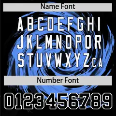 Powder Blue Black Swirl Graffiti Baseball Jersey 4