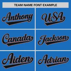 Powder Blue Black Thorns Ribbed Baseball Jersey 3