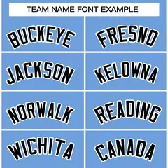 Powder Blue Black-White Raglan Varsity Full-Snap Letterman Jacket 3