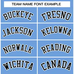 Powder Blue Black-White Raglan Varsity Full-Snap Letterman Jacket 3
