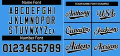Powder Blue Black-White Stripe Raglan Baseball Jersey 3