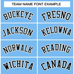 Powder Blue Black-White Varsity Full-Snap Letterman Jacket 3