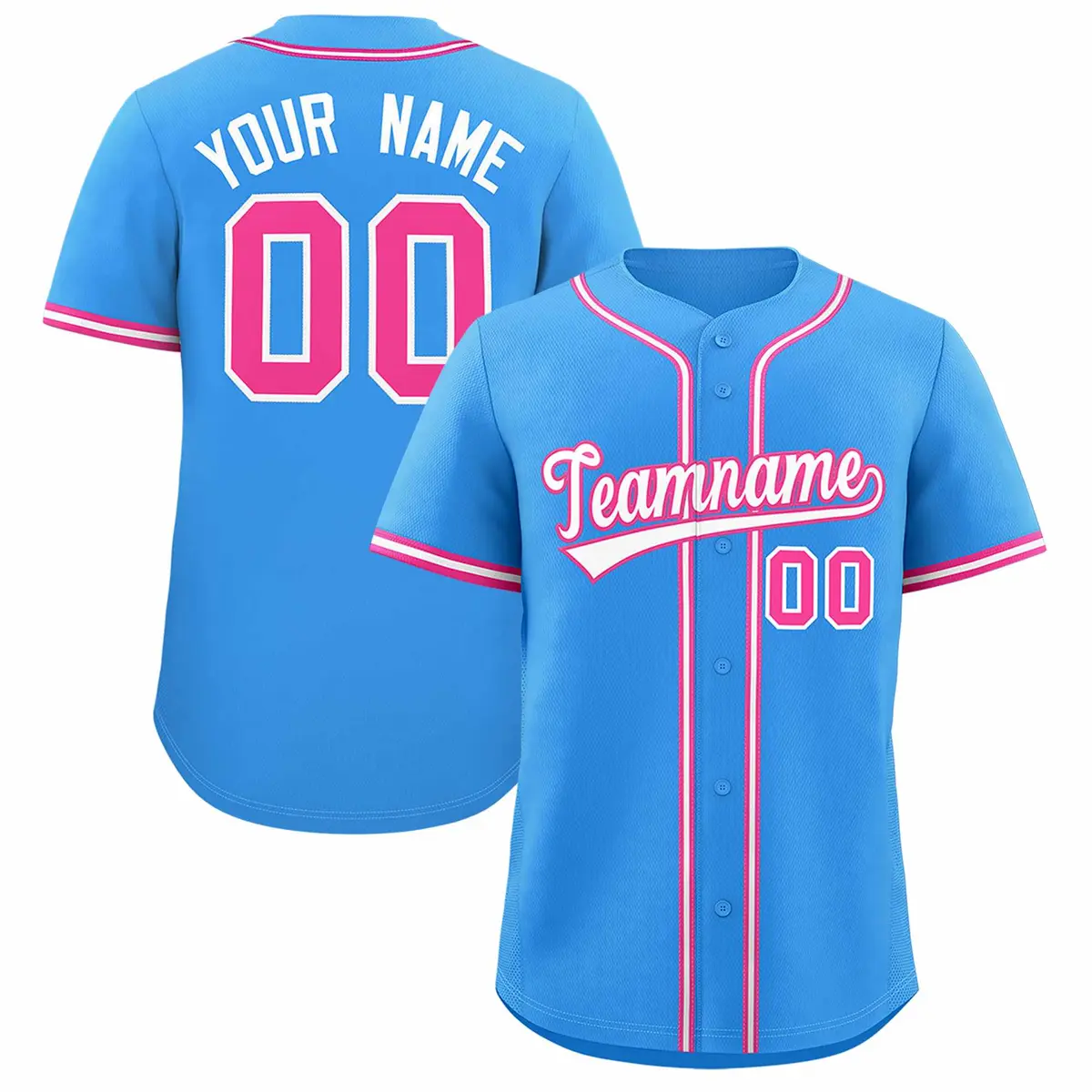 Powder Blue Classic Authentic Baseball Jersey