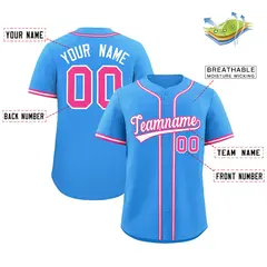 Powder Blue Classic Authentic Baseball Jersey 2