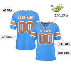 Powder Blue Classic Authentic Football Jersey 2