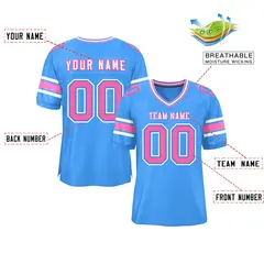 Powder Blue Classic Authentic Football Jersey 2